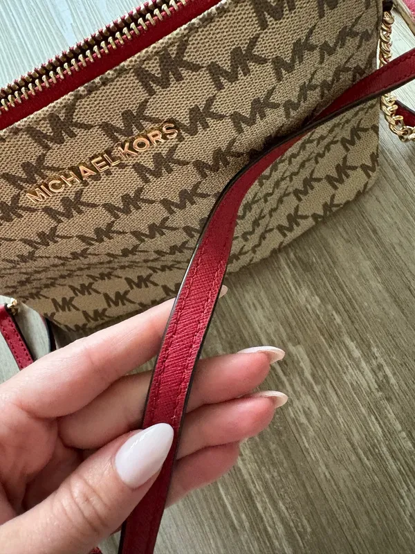 Michael Kors Purse Crossbody Red - Image 4