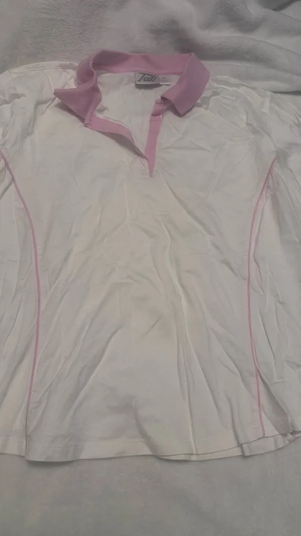 Women’s Polo style shirt White Size M - Image 3