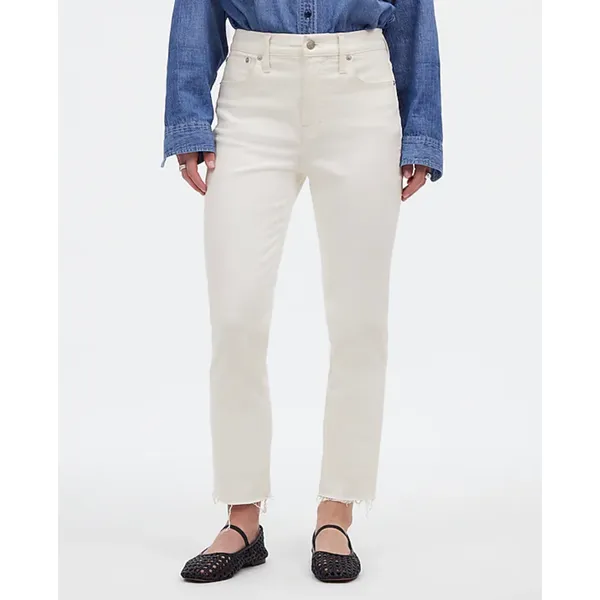 Madewell The Perfect Vintage Jean Tile White High Rise Classic Mom US 23 NWT - Image 2