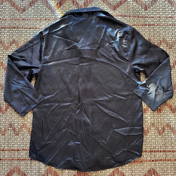 VICTORIA'S‎ SECRET | Women's Satin Button Up Long Sleeve Sleep Shirt, Size S - Image 2
