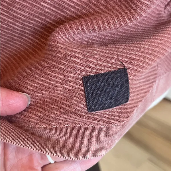 Cozy Blush Ribbed Grunge Pullover Pink Size XXL - Image 3
