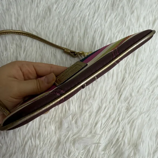 y2k COACH Legacy Multicolor Wristlet - Image 3