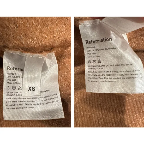 REFORMATION Elle Sweater Size XS - Image 7
