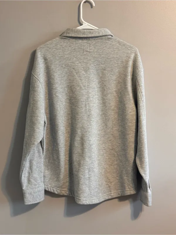 Gameday Couture Carolina Panthers Gray Button Front Sweatshirt Women's S - Image 3