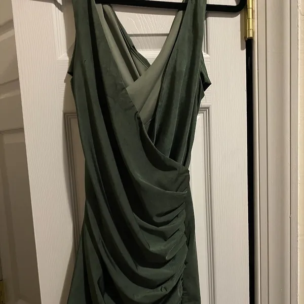 Hello Molly Green Wrap Bodycon Dress - Image 4