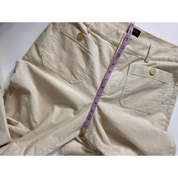 J.Crew Lizzie Pant Size 30 Beige Wide Leg Utility Pants Cotton Stretch - Image 10