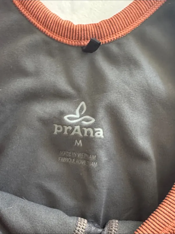 Prana Ribbed Scoop-Back Crop Bralette in Rust Brown - Image 2