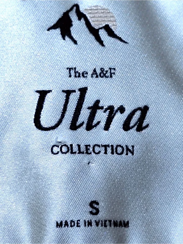 Abercrombie & Fitch Ultra Mid Puffer Jacket S Gold Hooded Après Ski Y2K Gorpcore - Image 9