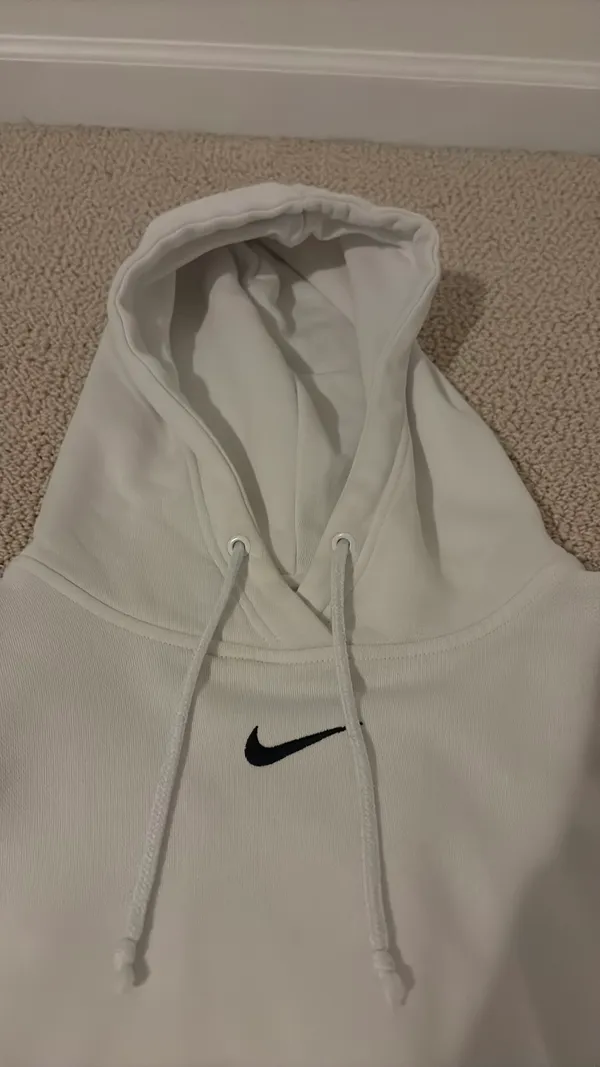 Nike White Hoodie Women’s - Image 2