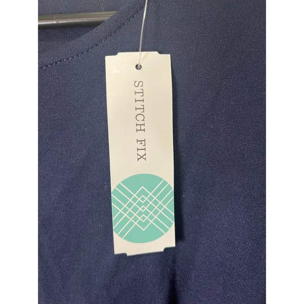 Hutch‎ Kellen Sheath Dress Anthropologie Blue Striped Knit Office Preppy M New - Image 8