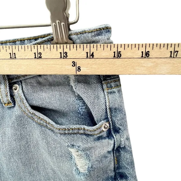 Anthropologie Avec Les‎ Filles Jeans Womens 27 Blue Distressed High Waist Denim - Image 9