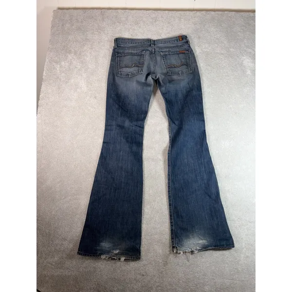 7 for all mankind women's jeans flare 28 low rise‎ - Image 11