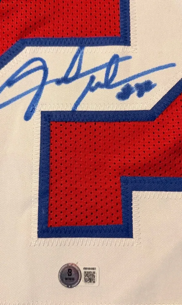 Fred Jackson autographed Jersey Red Size XL - Image 4
