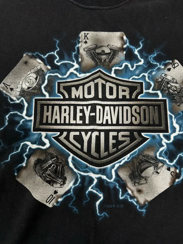 Harley-Davidson Colonial- Prince George, Virginia Black Short Sleeve Graphic Tee - Image 2