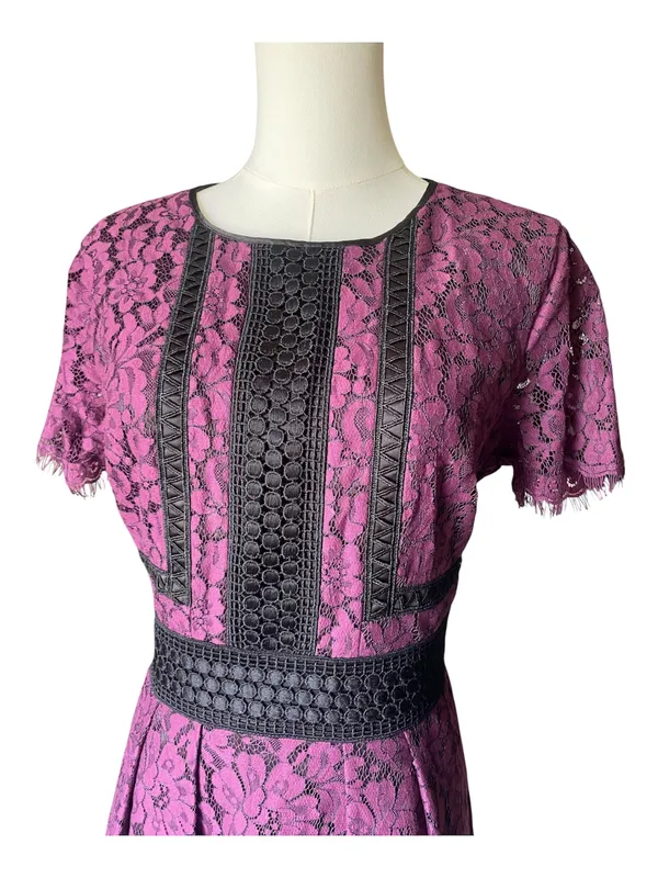 Eliza J Lace Fit and Flare Cocktail Dress - Image 2