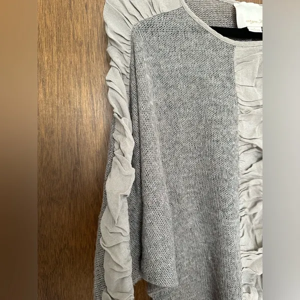 Aryn K. Gray Dolman Sleeve Mixed Media Wool/Silk Sweater Size S Long‎ Sle… - Image 4