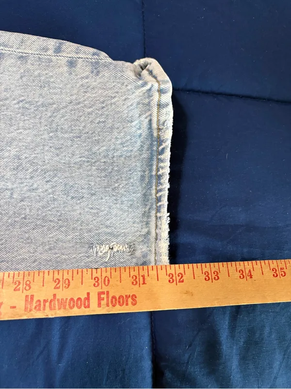 Abercrombie & Fitch Curve Love The '90s Straight Ultra High Rise Jeans Size 18 L - Image 3