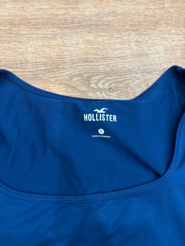 Hollister Blue Square Neck Top - Image 2