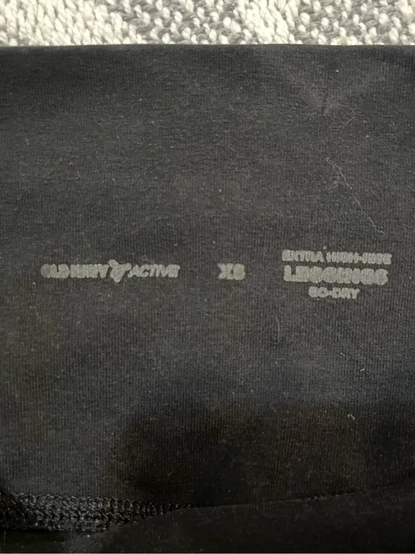 OLD NAVY Active Black Extra High-Rise Go-Dry Leggings XS - Image 7