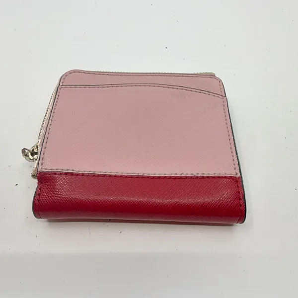 Kate Spade Compact Bifold Pink Saffiano Leather Wallet - Image 4