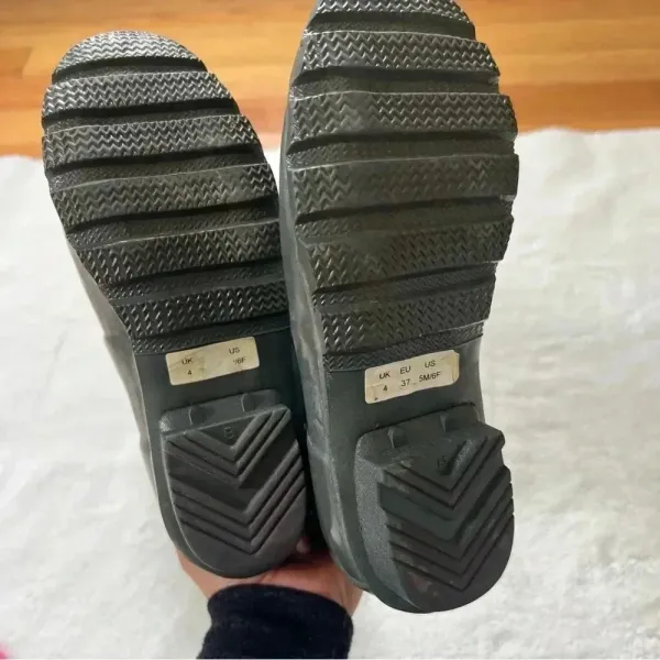 Hunter Original Gloss Tall Gray Rain Boots Size 5M 6F US. 37 - Image 9