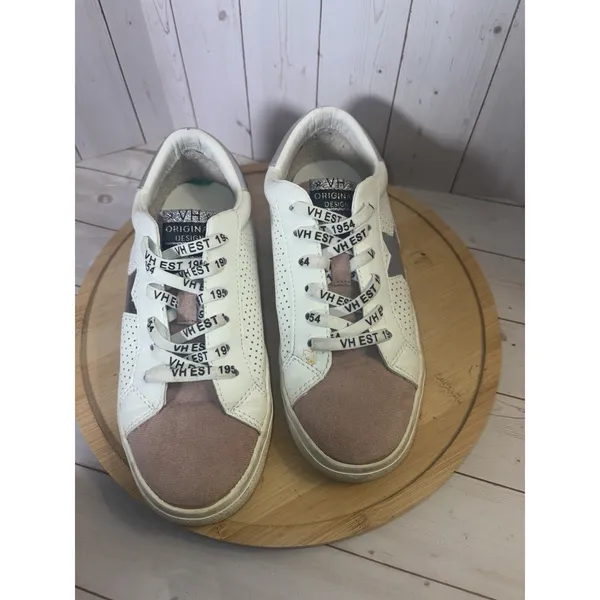 Vintage Havana Gadol Vintage Sneakers White Blush Leather, Size 6 - Image 8