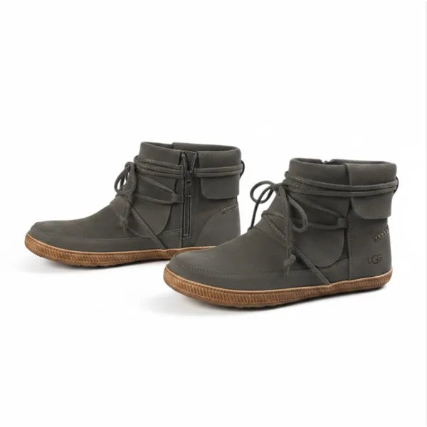 UGG Reid Ankle Suede Bootie W's 7.5 Gray Everyday Comfort Versatile Cottage NWOB - Image 3