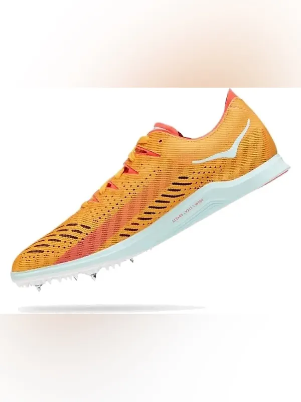 NEW Hoka Cielo X LD Radiant Yellow Camellia RYCM Spike Shoes Men's 13 READ - Image 3