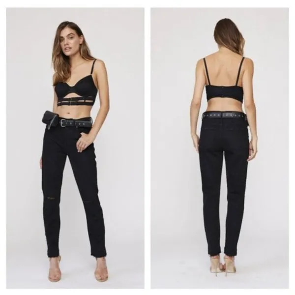 Pistola Nico Mom High-Rise Straight Leg Jeans 27 - Image 3