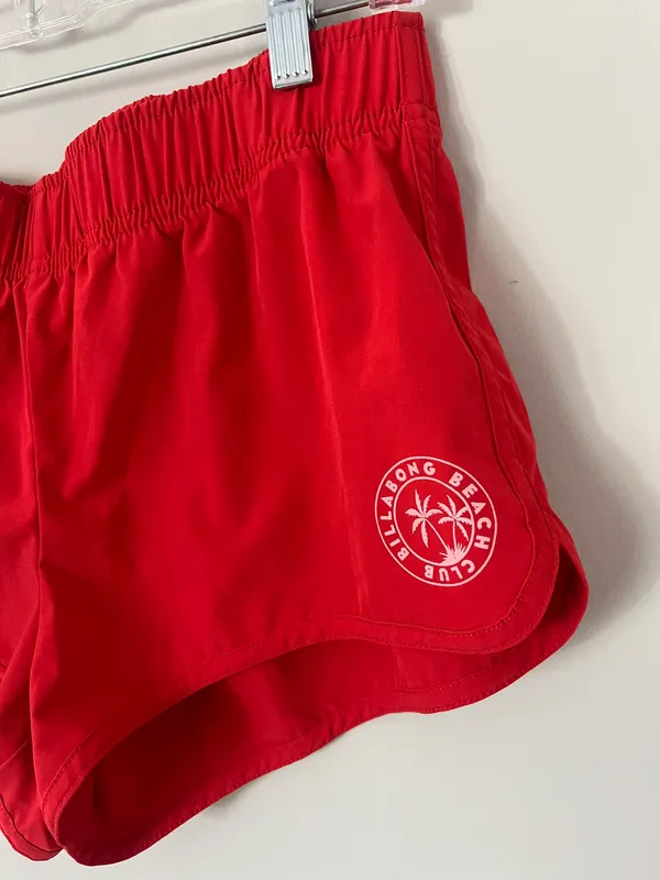 Billabong Red Athletic Shorts - Image 2