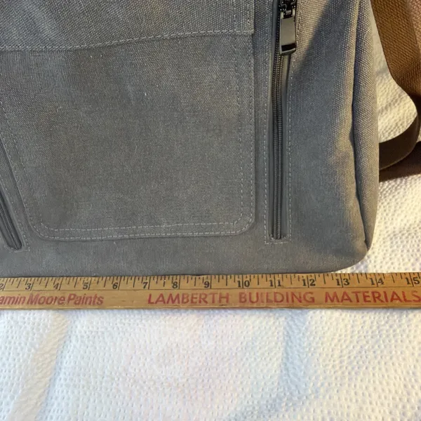Canvas Handbag for Women Cloth Tote Shoulder Purses Hobo Casual Crossbody Grey - Image 5