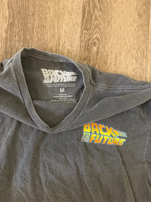 Back to the Future Graphic Tee Gray Size M - Image 3
