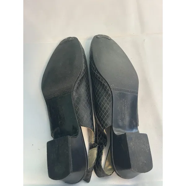 Trotters Lucy Womens Black‎ Narrow Slingback Flats Shoes 8N Bin2 - Image 6