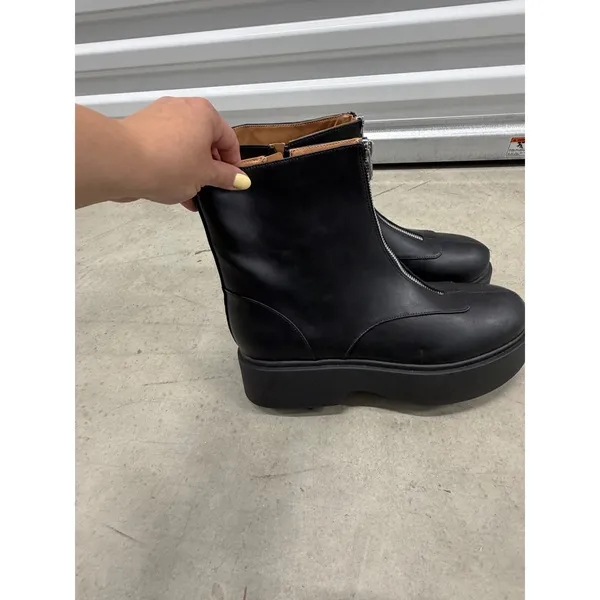 Wild Fable Womens Black Front Zip Chunky Platform Ankle Boots Size 11 NWT - Image 5