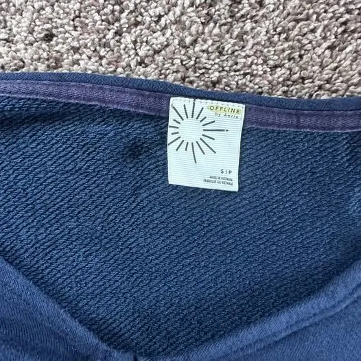 OFFLINE by Aerie Cinched Front Cropped Sweatshirt - Image 2