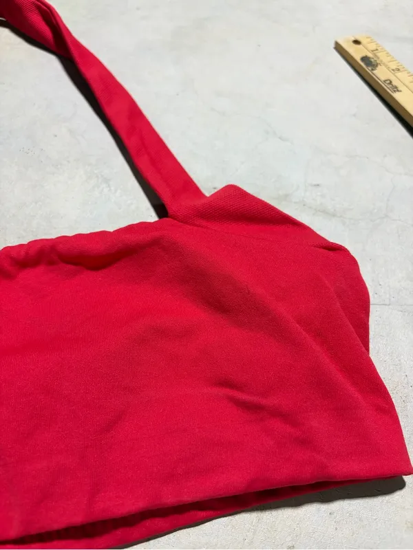 Free people intimately FP Red Halter sports bra XS/s - Image 3