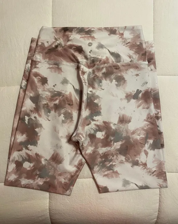 Pink Tie Dye Leggings Size M - Image 2