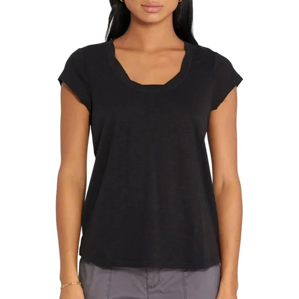 NWT Sanctuary Women's Amber Scoop Neck Tee XT3137K6 M Black - Image 2