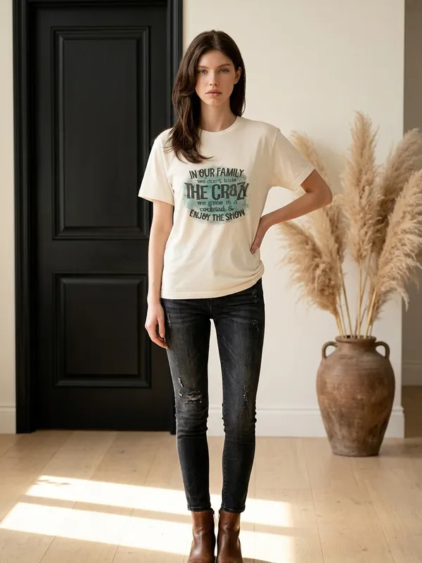 Gildan Inspirational Quote 100% White Cotton T Shirt Size XL - Image 3