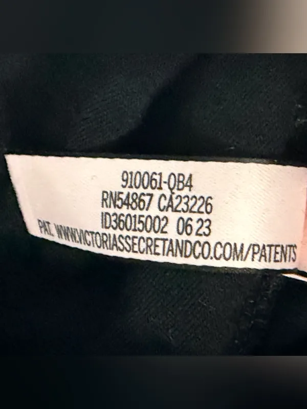 Victoria's Secret Shine Patch High-Neck Racerback Bralette Size Medium black - Image 12