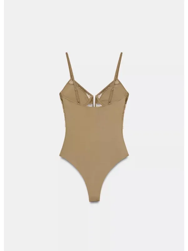 Zara‎ LACE POLYAMIDE BODYSUIT - Image 5