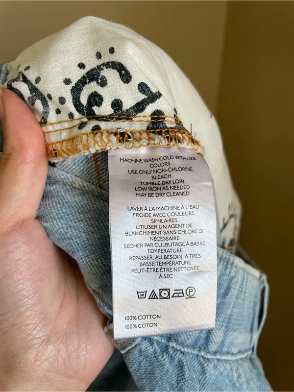 Free People We the Free Danni High Rise Short Size Small Light Wash Cuffed Roll - Image 11