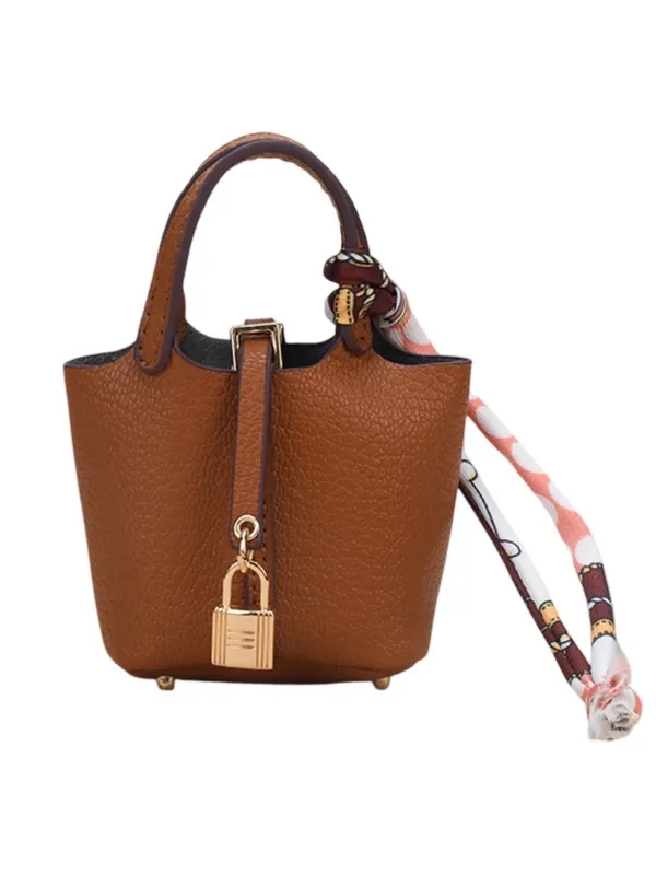 Source Unknown NWOT Mini Bucket Picotin Lock Style Purse/Keychain - Image 2