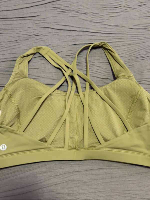 lululemon athletica Olive Strappy Crisscross Sports Bra - Image 2