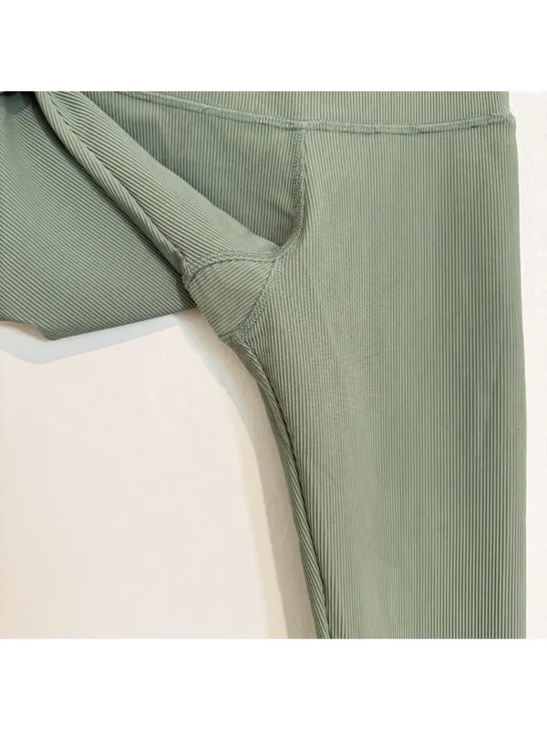 Strut‎ This Kendall Ribbed Leggings Small Athleisure Minimalist Clean Girl Gym - Image 5