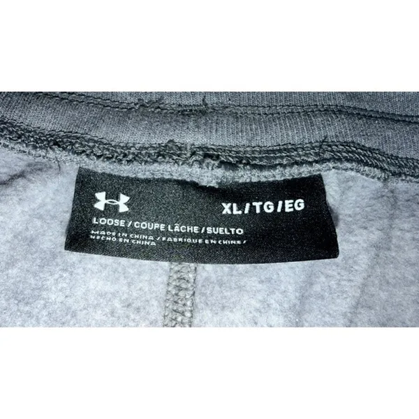 Under Armour Gray Loose Fit Jogger Sweatpants Women's XL Logo - Image 5