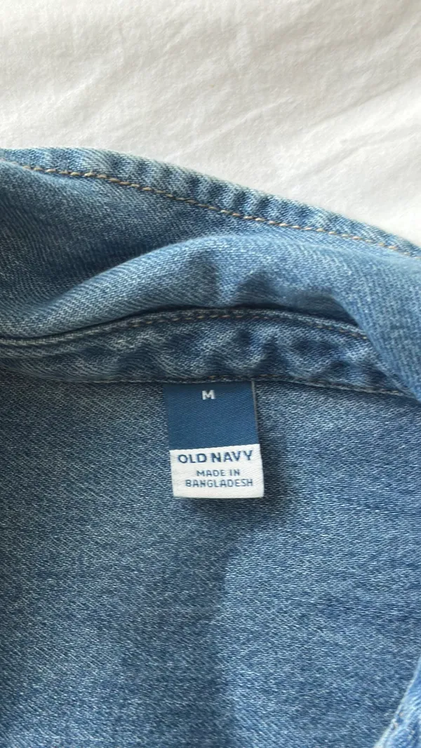 Old Navy Oversized Jean Shirt - Image 4