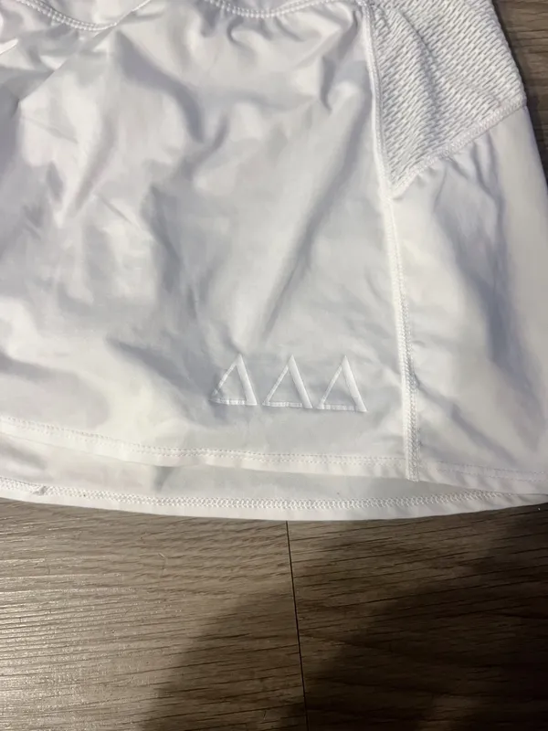 Tri Delta Sorority Skirt White - Image 2