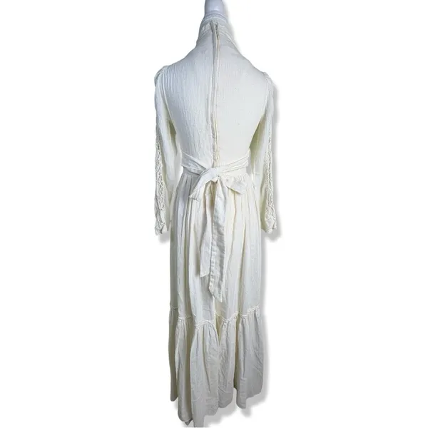 GUNNE SAX by Jessica San Francisco VINTAGE 70s Cotton Long Dress - Image 2