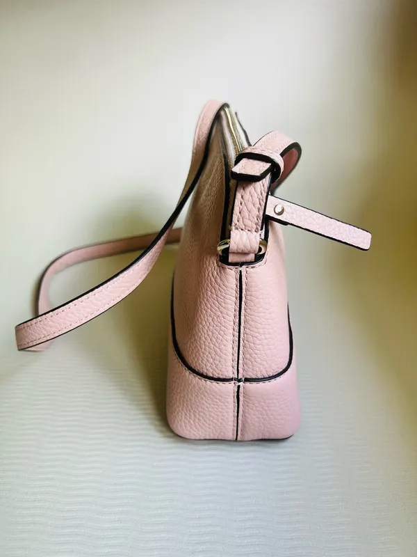 Kate Spade Southport Avenue Hanna Crossbody Chalk Pink Leather Dome Bag NWOT - Image 7